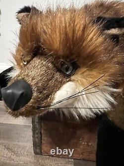 Ditz Designs Red Fox Handmade 32 Plush Stuffed Animal Realistic Life Like EUC