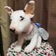 Dog Movable Plush Toy Stuffed Animal Miniature Bull Terrier Unused Rare F/s