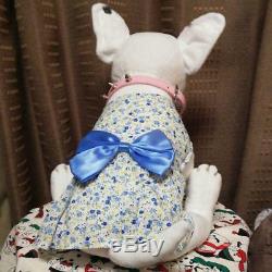 Dog Movable Plush Toy Stuffed Animal Miniature Bull Terrier Unused Rare F/S