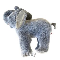 Douglas Cuddle Toys Elephant Plush VTG 1990 USA Tuskless Stuffed Animal 16