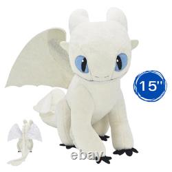 DreamWorks Light Fury Plush Doll 15 Stuffed Animal Toy How to Train Your Dragon