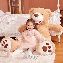 EARTHSOUND Giant Teddy Bear Stuffed Animal Plush ToyLarge Jumbo 51 Big Size