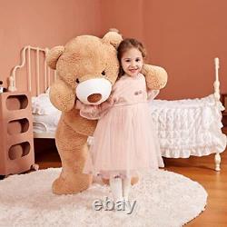 EARTHSOUND Giant Teddy Bear Stuffed Animal Plush ToyLarge Jumbo 51 Big Size