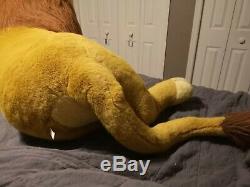EUC Douglas Co Lion King Simba Plush Stuffed Disney Huge Jumbo Mufasa