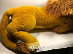 EUC Douglas Lion King Simba Plush Stuffed Disney Huge Jumbo Mufasa 1994 Nestle