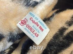 Early vintage 60's Douglas Cuddle Toys Bengal Tiger Plush Stuffed Animal Toy