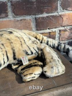 Early vintage 60's Douglas Cuddle Toys Bengal Tiger Plush Stuffed Animal Toy