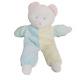 Eden Pastel Terry Cloth Bear Baby Plush 12 Stuffed Animal Blue Yellow Green