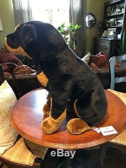 Extremely rare douglas cuddle toys Bruno Rottweiler plush NWT, MINT condition
