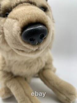 FAO Schwarz Wolf Tan Brown Biege Husky Plush stuffed animal rare Toys R Us 2013