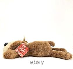 FIESTA Wilbear Pillow Plush Brown Bear Stuffed Animal 17 TAGS Big NOSE 1996 RARE