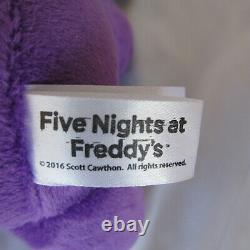 FIVE NIGHTS AT FREDDY'S FUNKO Official Plush Purple Bear Scott Cawthon TAGS