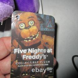 FIVE NIGHTS AT FREDDY'S FUNKO Official Plush Purple Bear Scott Cawthon TAGS