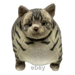 Fatty Zoo Cat silver tabby Stuffed Animals Japan Kawaii Neko 16 inches new JAPAN