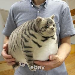 Fatty Zoo Cat silver tabby Stuffed Animals Japan Kawaii Neko 16 inches new JAPAN