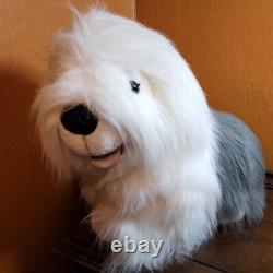 Fine Toy Co X-Large Sitting Old English Sheep Dog Plush Stuffed Animal Toy VTG