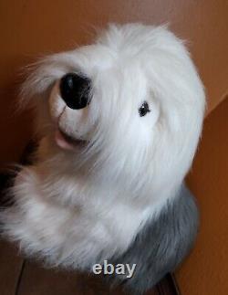 Fine Toy Co X-Large Sitting Old English Sheep Dog Plush Stuffed Animal Toy VTG