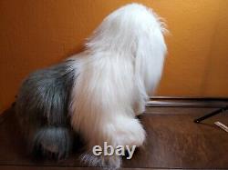 Fine Toy Co X-Large Sitting Old English Sheep Dog Plush Stuffed Animal Toy VTG