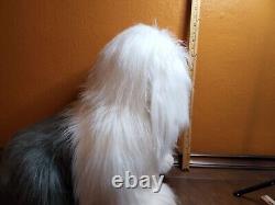 Fine Toy Co X-Large Sitting Old English Sheep Dog Plush Stuffed Animal Toy VTG