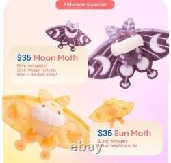 FluffNest Puff Pals Kickstarter EXCLUSIVE Moon Moth Plush ONLY NO TAGS NEW