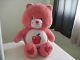 Giant Care Bears Smart Heart Bear 28 Plush Stuffed Animal Red Apple Rare