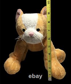 Ganz Acrobatz Cat LARGE Poseable Plush Stuffed Animal Orange Tabby H10858 RARE