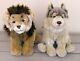 Ganz Signature Webkinz Timber Wolf & Lion Plush Stuffed Animals