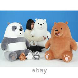 Genuine We bare Bears Ice Bear Sitting 70cm 27.5in Plush Toy Stuffed Doll