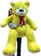 Giant 5 Foot Yellow Teddy Bear Soft Big Plush 60 Inch Stuffed Animal Made In Usa