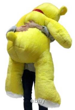 Giant 5 Foot Yellow Teddy Bear Soft Big Plush 60 Inch Stuffed Animal Made in USA