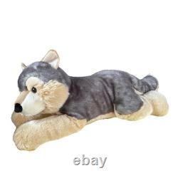 Giant Aurora Plush Wolf Stuffed Animal 26