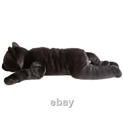 Giant Black Cat Body Pillow Velvet Soft Toy Animal Realistic Plush Jumbo Stuffed