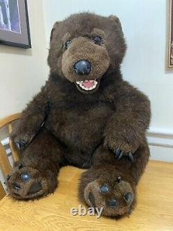 Giant Discovery Channel Plush Brown Grizzly Bear 1999 Stuffed Animal 24-30
