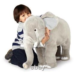 Giant FAO Schwarz Elephant Realistic Plush Stuffed Animal Toys R Us Kids 30 inch