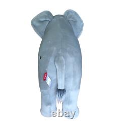 Giant FAO Schwarz Elephant Realistic Plush Stuffed Animal Toys R Us Kids 30 inch