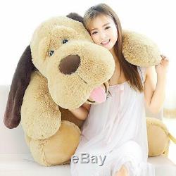 Giant Jumbo Puppy Dog Body Pillow Stuffed Floppy Ears Plush Toy Animal Large New