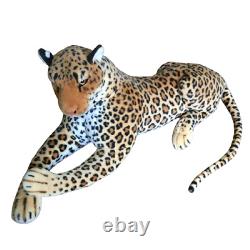 Giant Leopard Cheetah Jaguar Realistic Plush Stuffed Animal Toy Kids Gift 34 in