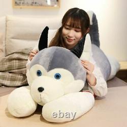 Giant Long Husky Dog Plush Stuffed Toys Animal Pillow Cushion Bed Decor Gift New