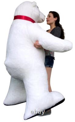 Giant Stuffed Polar Bear 5 Feet Tall Huge Stuffed Animal Made in USA America