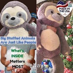 Giant Stuffed Sloth 7 Feet Tall 84 Inches Soft Big Plush Huge Stuffed Animal