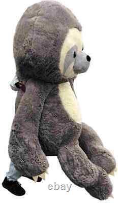 Giant Stuffed Sloth 7 Feet Tall 84 Inches Soft Big Plush Huge Stuffed Animal