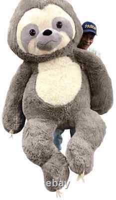 Giant Stuffed Sloth 7 Feet Tall 84 Inches Soft Big Plush Huge Stuffed Animal