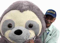 Giant Stuffed Sloth 7 Foot 84 Inches Soft 213 cm Big Plush Huge Stuffed Animal