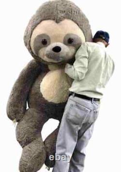 Giant Stuffed Sloth 7 Foot 84 Inches Soft 213 cm Big Plush Huge Stuffed Animal