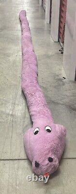 Giant Stuffed Snake 18 Feet Soft Purple Big Plush Serpent Stuffed Animal VTG