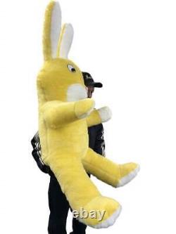 Giant Stuffed Yellow Bunny 60 Inch Soft Big Plush Rabbit 5 Foot Rabbit Made USA