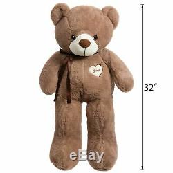 Giant Teddy Bear 32in Soft Cotton Plush Cute Big Huge Large Stuffed Animals Toy