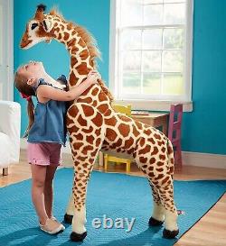 Gigantic Stuffed Giraffe Animal Plush Kids Toy 57.5 Tall Lifelike LG Soft Jumbo