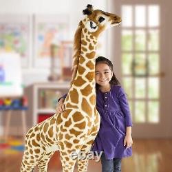 Gigantic Stuffed Giraffe Animal Plush Kids Toy 57.5 Tall Lifelike LG Soft Jumbo