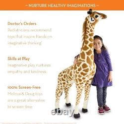 Gigantic Stuffed Giraffe Animal Plush Kids Toy 57.5 Tall Lifelike LG Soft Jumbo